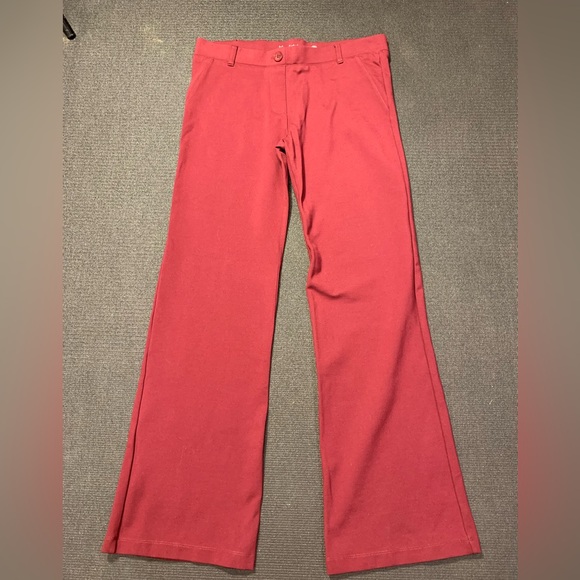 Betabrand Burgandy Classic Dress Pant Yoga Pants‎ Boot Cut Size Large - Picture 1 of 7